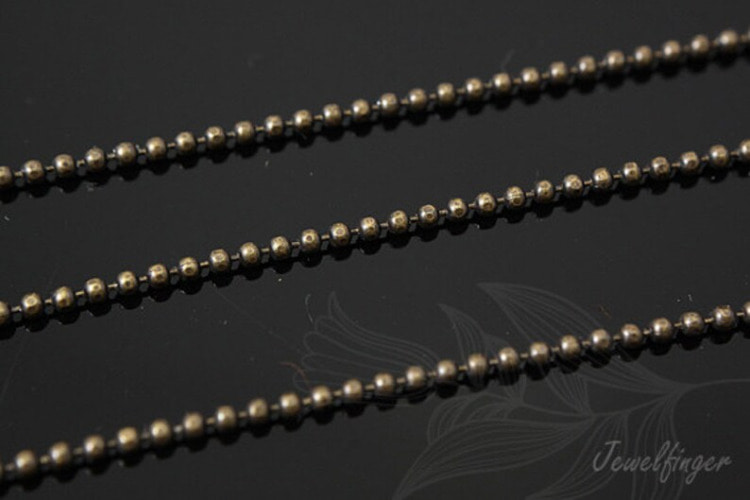 A038-1.2mm Ball Cahin-Antiqued Brass(1M), [PRODUCT_SEARCH_KEYWORD], JEWELFINGER-INBEAD, [CURRENT_CATE_NAME]