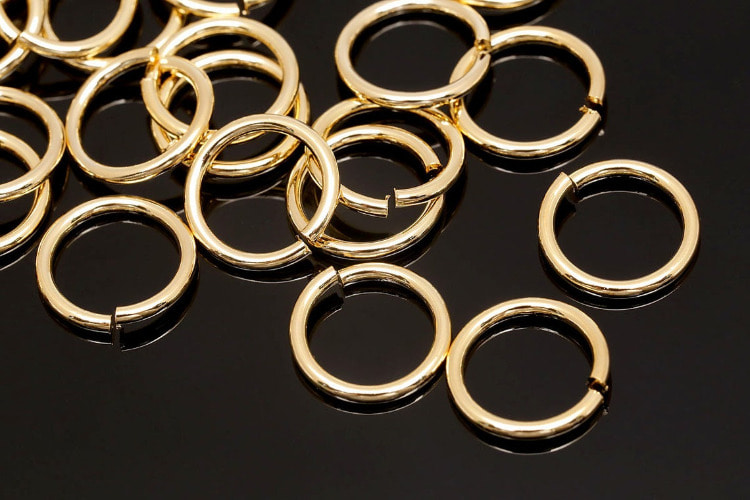 B696-Gold Plated-1.2x8mm O Ring-Open Link-(10g), [PRODUCT_SEARCH_KEYWORD], JEWELFINGER-INBEAD, [CURRENT_CATE_NAME]