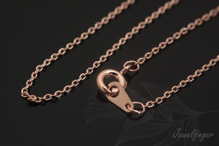 [W] B316-230S 4DC Chain 42cm - Pink Gold Plated Ready Made Necklace (20pcs), [PRODUCT_SEARCH_KEYWORD], JEWELFINGER-INBEAD, [CURRENT_CATE_NAME]
