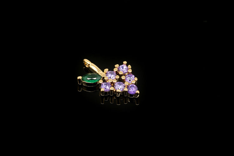 [W] CH6008-Gold Plated-(20pcs)-Dainty Fruit Charms-Tiny Cubic Grape Pendant-Wholesale Charms, [PRODUCT_SEARCH_KEYWORD], JEWELFINGER-INBEAD, [CURRENT_CATE_NAME]