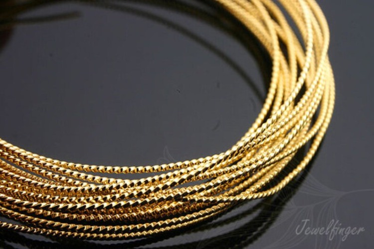 [W] E333-Gold Plated-(40M)-0.7mm 1/2 Hard Type Wire-Brass Wire-Wholesale Wire, [PRODUCT_SEARCH_KEYWORD], JEWELFINGER-INBEAD, [CURRENT_CATE_NAME]