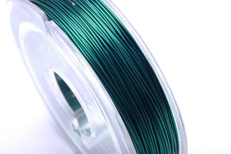 E320-Green-(1piece)-0.33mm Wire-Wire Jewelry-Jewelry Making-Wire Art-Wire Jewelry-Wholesale Wire, [PRODUCT_SEARCH_KEYWORD], JEWELFINGER-INBEAD, [CURRENT_CATE_NAME]