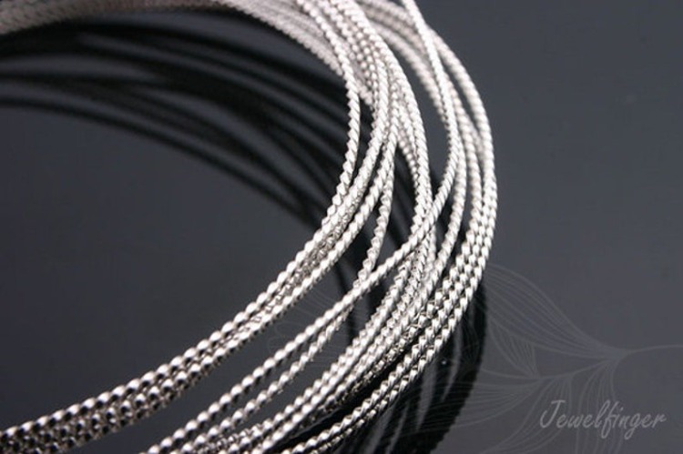 [W] E357-Rhodium Plated-(40M)-0.7mm 1/2 Hard Type Wire-Brass Wire-Wholesale Wire, [PRODUCT_SEARCH_KEYWORD], JEWELFINGER-INBEAD, [CURRENT_CATE_NAME]