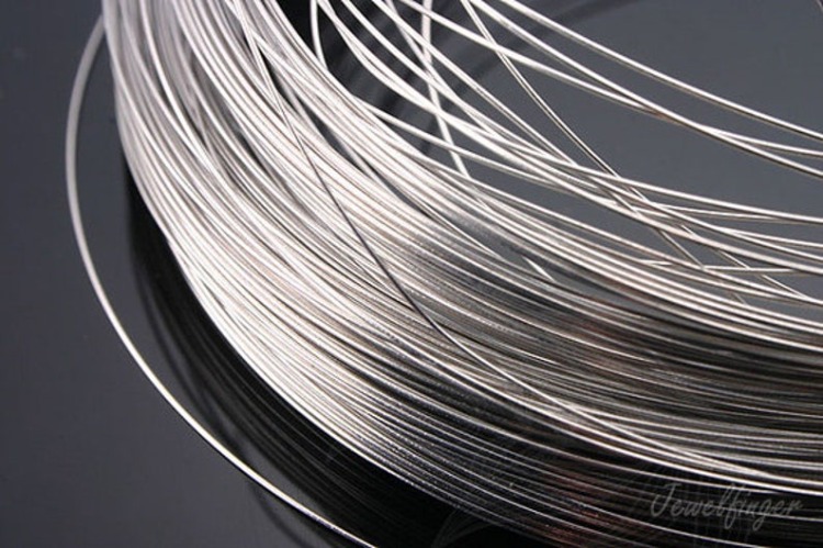 B542-Rhodium Plated-(2M)-0.8mm 1/2 Hard Type Wire-Wire Jewelry-Jewelry Making-Wire Art-Wire Jewelry-Wholesale Wire, [PRODUCT_SEARCH_KEYWORD], JEWELFINGER-INBEAD, [CURRENT_CATE_NAME]