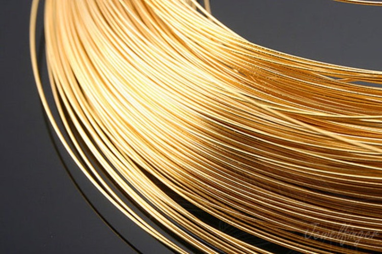 [W] B541-Gold Plated-(20M)-0.8mm 1/2 Soft Wire-Wire Jewelry-Jewelry Making-Wire Art-Wire Jewelry-Wholesale Wire, [PRODUCT_SEARCH_KEYWORD], JEWELFINGER-INBEAD, [CURRENT_CATE_NAME]