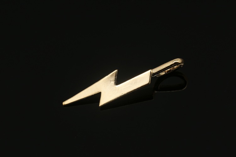 M1969-Gold Plated-(2pcs)-Dainty Thunderbolt Charms-Lightning Bolt Charms-Wholesale Charms, [PRODUCT_SEARCH_KEYWORD], JEWELFINGER-INBEAD, [CURRENT_CATE_NAME]