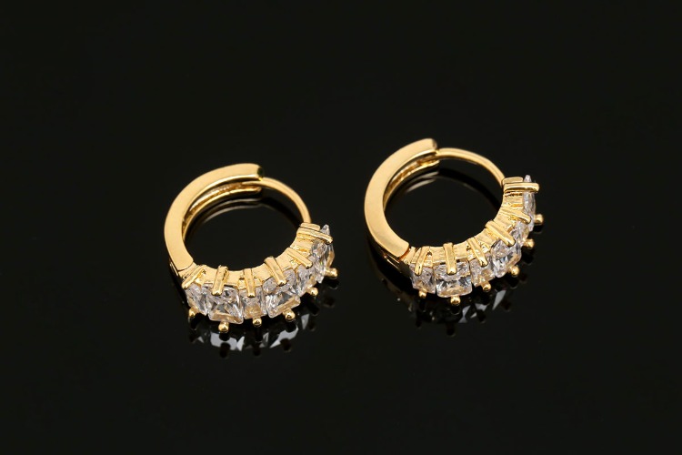 [W] CH7016-Gold Plated (10pairs)-15mm Special Cubic Lever Back Earrings-Nickel Free, [PRODUCT_SEARCH_KEYWORD], JEWELFINGER-INBEAD, [CURRENT_CATE_NAME]