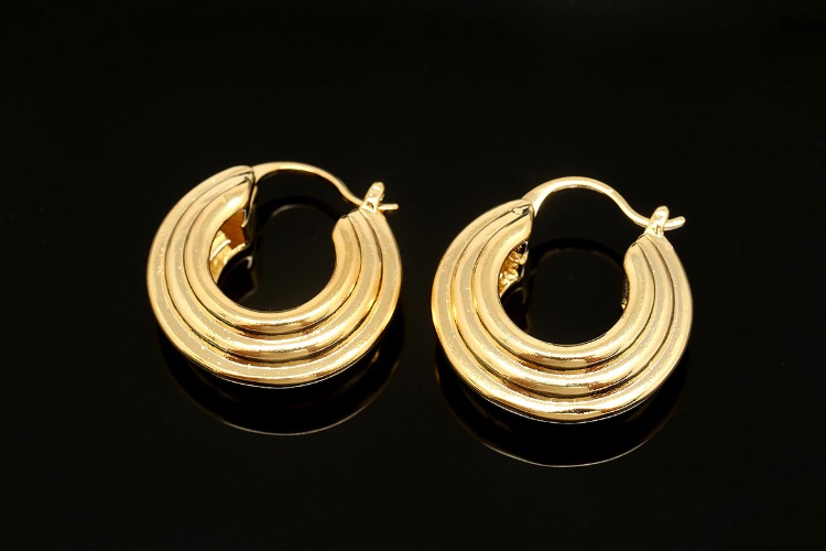 CH7024-Gold Plated (1pairs)-Round Lever Back Earrings-Daily Earrings-Nickel Free, [PRODUCT_SEARCH_KEYWORD], JEWELFINGER-INBEAD, [CURRENT_CATE_NAME]