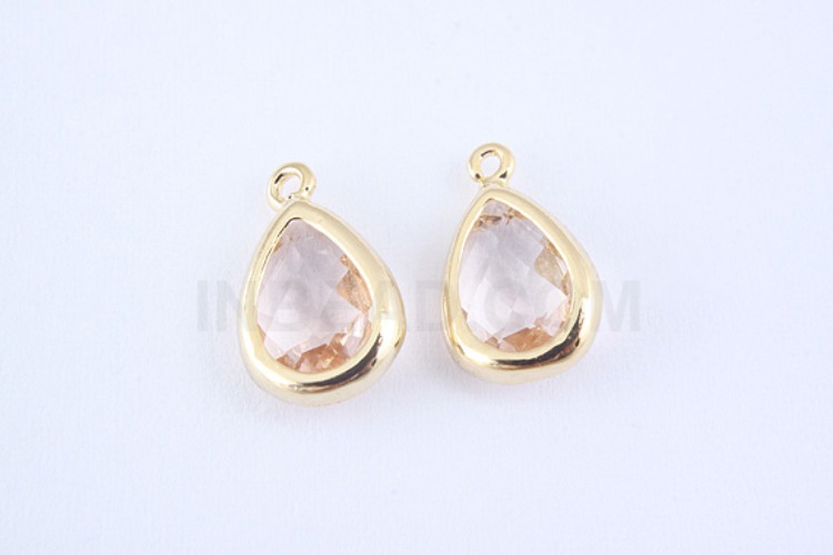 S981-Gold Plated-(2pcs)-Champagne Glass Drop Charms-Drop Framed Glass Champagne-Wholesale Glass, [PRODUCT_SEARCH_KEYWORD], JEWELFINGER-INBEAD, [CURRENT_CATE_NAME]