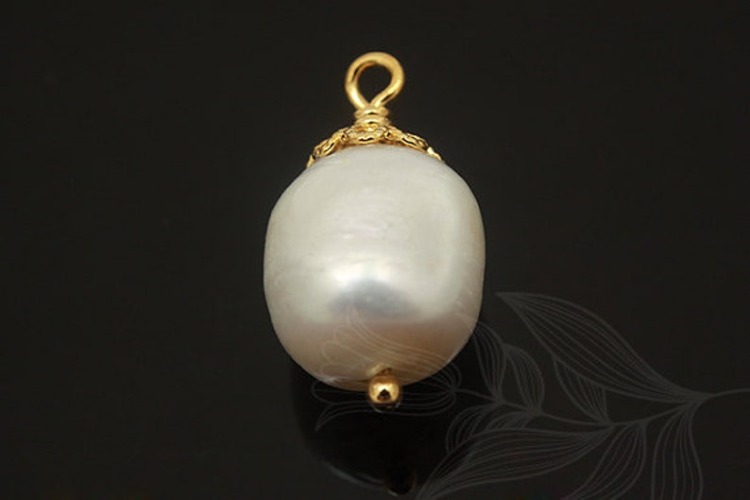 G576-Gold Plated-(1piece)-Water Pearl Pendant-Random Shape, Random Size Pendant-Wholesale Gemstone, [PRODUCT_SEARCH_KEYWORD], JEWELFINGER-INBEAD, [CURRENT_CATE_NAME]