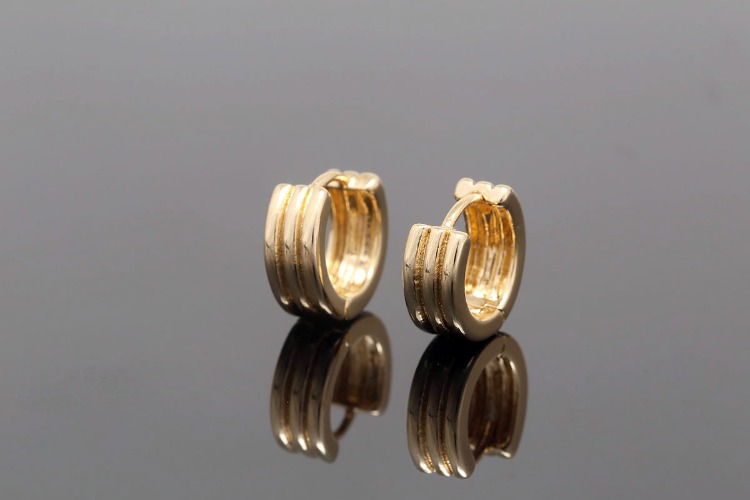 E429-Gold Plated (1pairs)-11mm Round Lever Back Earrings-Earring Component-Nickel Free, [PRODUCT_SEARCH_KEYWORD], JEWELFINGER-INBEAD, [CURRENT_CATE_NAME]