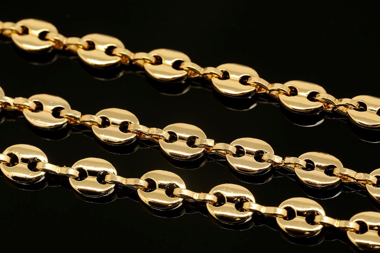 A084-Gold Plated-PG-1 Chain-4*5.2mm Unique Chain(1M), [PRODUCT_SEARCH_KEYWORD], JEWELFINGER-INBEAD, [CURRENT_CATE_NAME]