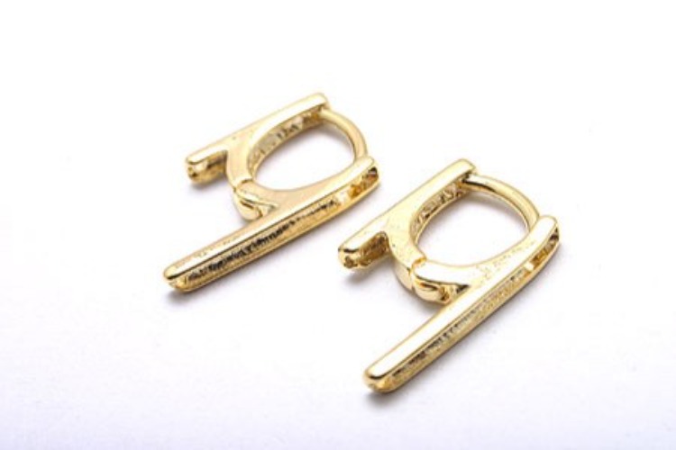 K085-Gold Plated-(1pairs)-H Earring-Wholesale Silver Earrings, [PRODUCT_SEARCH_KEYWORD], JEWELFINGER-INBEAD, [CURRENT_CATE_NAME]