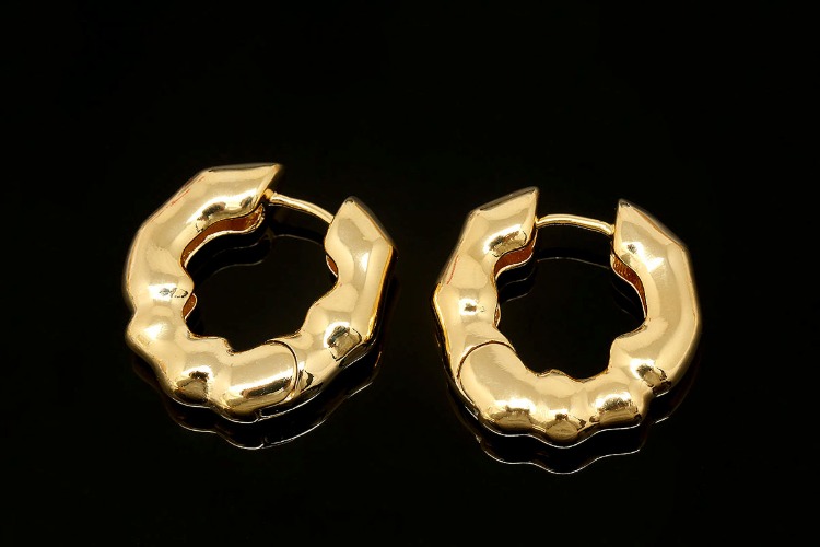 CH7046-Gold Plated (1pairs)-25mm Bold Unique Lever Back Earrings-6mm Thickness Big Hoop Earrings-Nickel Free, [PRODUCT_SEARCH_KEYWORD], JEWELFINGER-INBEAD, [CURRENT_CATE_NAME]