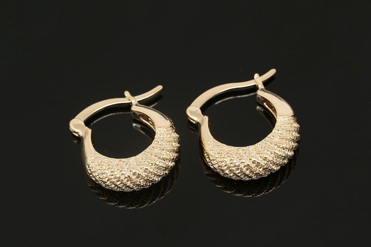 K004-Gold Plated (1pairs)-17*19mm Lever Back Earrings-Nickel Free, [PRODUCT_SEARCH_KEYWORD], JEWELFINGER-INBEAD, [CURRENT_CATE_NAME]