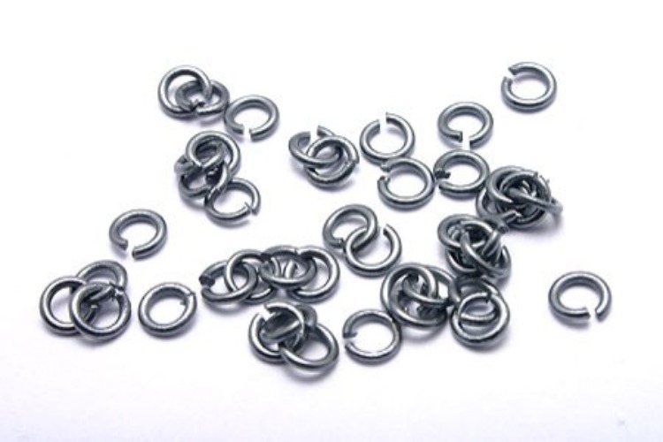 K011-Brass Sulfide Plated-(40pcs)-06*2mm Jump Ring-Open Link-Basic Supplies-Wholesale Silver Ring, [PRODUCT_SEARCH_KEYWORD], JEWELFINGER-INBEAD, [CURRENT_CATE_NAME]