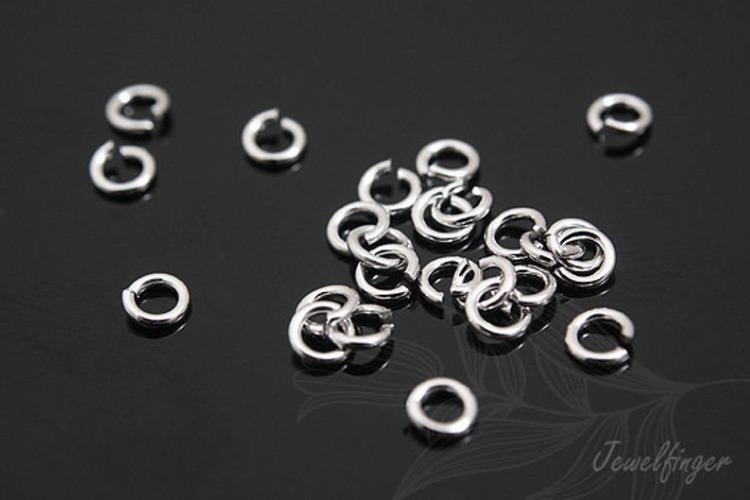K005-Rhodium Plated-(30pcs)-06*3mm Jump Ring-Open Link-Basic Supplies-Wholesale Silver Ring, [PRODUCT_SEARCH_KEYWORD], JEWELFINGER-INBEAD, [CURRENT_CATE_NAME]