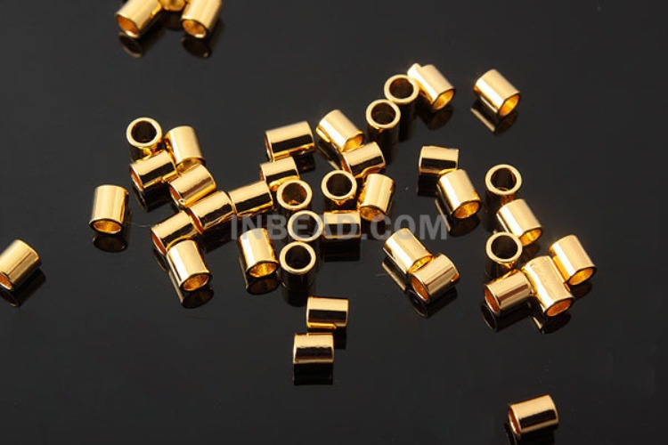 K037-Gold Plated-(20pcs)-1.5mm Wire Clamp-Wholesale Silver Clasps, [PRODUCT_SEARCH_KEYWORD], JEWELFINGER-INBEAD, [CURRENT_CATE_NAME]