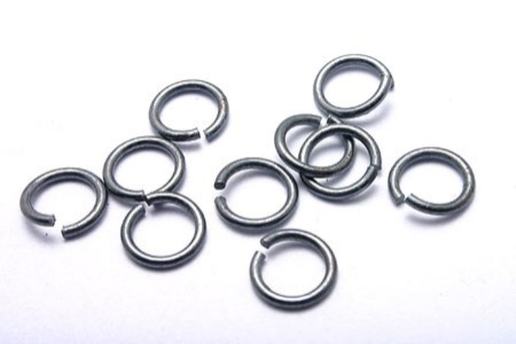 K015-Brass Sulfide Plated-(10pcs)-08*6mm Jump Ring-Open Link-Basic Supplies-Wholesale Silver Ring, [PRODUCT_SEARCH_KEYWORD], JEWELFINGER-INBEAD, [CURRENT_CATE_NAME]