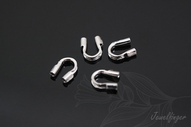 K1022-Rhodium Plated-(10pcs)-Wire Guardians-Wholesale Clasps, [PRODUCT_SEARCH_KEYWORD], JEWELFINGER-INBEAD, [CURRENT_CATE_NAME]