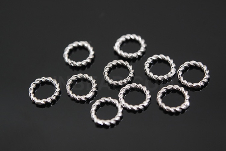 K783-Rhodium Plated-(5pcs)-5mm Ring-Round Link-Wholesale Silver Ring, [PRODUCT_SEARCH_KEYWORD], JEWELFINGER-INBEAD, [CURRENT_CATE_NAME]