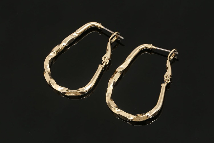 [W] E777-Gold Plated-(10pairs)-22*32mm Lever Back Earrings-2.8mm Thickness Earrings-Titanium Post, [PRODUCT_SEARCH_KEYWORD], JEWELFINGER-INBEAD, [CURRENT_CATE_NAME]