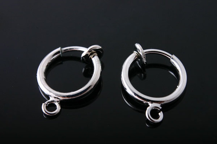 K070-Rhodium Plated-(1pairs)-For Non-Pierced Earrings-Wholesale Silver Earrings, [PRODUCT_SEARCH_KEYWORD], JEWELFINGER-INBEAD, [CURRENT_CATE_NAME]