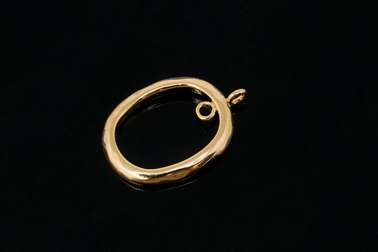 [W] M1987-Gold Plated-(20pcs)-13*18.5mm Tiny Ellipse Charms-Small Oval Pendant-Wholesale Charms, [PRODUCT_SEARCH_KEYWORD], JEWELFINGER-INBEAD, [CURRENT_CATE_NAME]