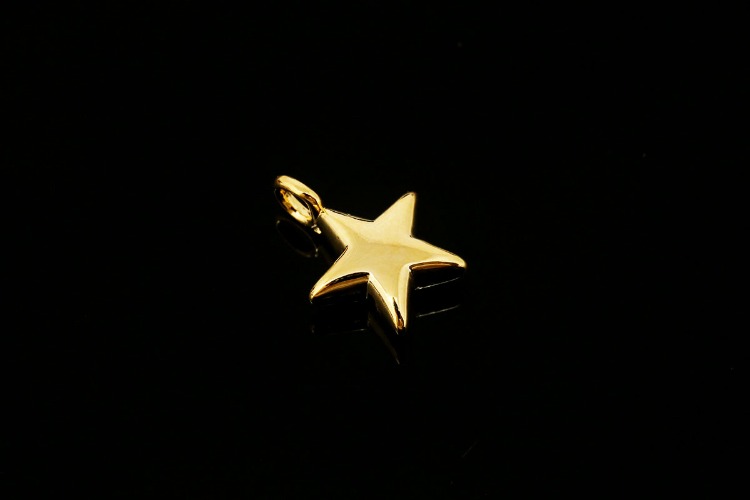 [W] M1986-Gold Plated-(20pcs)-8*10.5mm Tiny Star Charms-Small Star Pendant-Wholesale Charms, [PRODUCT_SEARCH_KEYWORD], JEWELFINGER-INBEAD, [CURRENT_CATE_NAME]