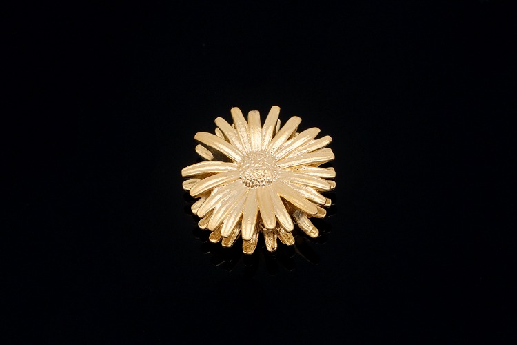 [W] H832-Matt Gold Plated-(20pcs)-Flower Charms-Chrysanthemum Pendant-Wholesale Metal Beads, [PRODUCT_SEARCH_KEYWORD], JEWELFINGER-INBEAD, [CURRENT_CATE_NAME]