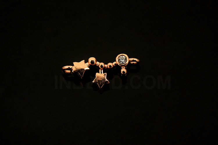 [W] S354 - Pink gold Plated-(20 pcs)- Virgo Cubic Pendant -Cubic Zodiac-Wholesale Zodiac, [PRODUCT_SEARCH_KEYWORD], JEWELFINGER-INBEAD, [CURRENT_CATE_NAME]