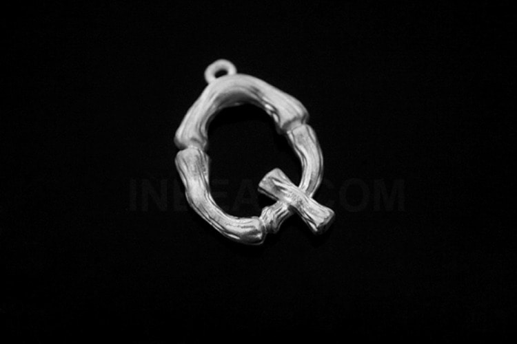 [W] S1303-Matt Rhodium Plated-(20pcs)-Initial Branch Pendant Q-Jewelry Making-Wholesale Jewelry Finding-Jewelry Supplies-Wholesale Initial, [PRODUCT_SEARCH_KEYWORD], JEWELFINGER-INBEAD, [CURRENT_CATE_NAME]