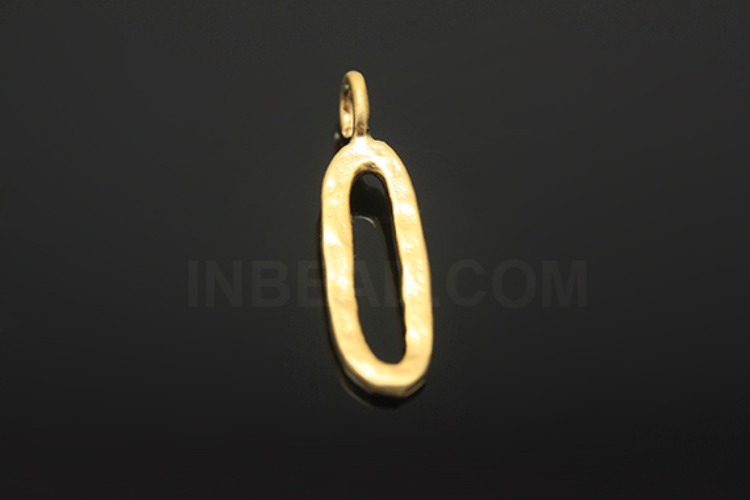 S1066-Matt Gold Plated-(2pcs)-Initial Pendant O-Jewelry Making-Wholesale Jewelry Finding-Jewelry Supplies-Wholesale Initial, [PRODUCT_SEARCH_KEYWORD], JEWELFINGER-INBEAD, [CURRENT_CATE_NAME]