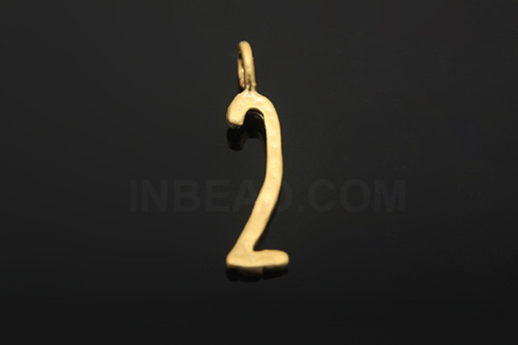 S1080-Matt Gold Plated-(2pcs)-Hammered Brass Number Charms 2-Jewelry Making-Wholesale Jewelry Finding-Jewelry Supplies-Wholesale Number, [PRODUCT_SEARCH_KEYWORD], JEWELFINGER-INBEAD, [CURRENT_CATE_NAME]