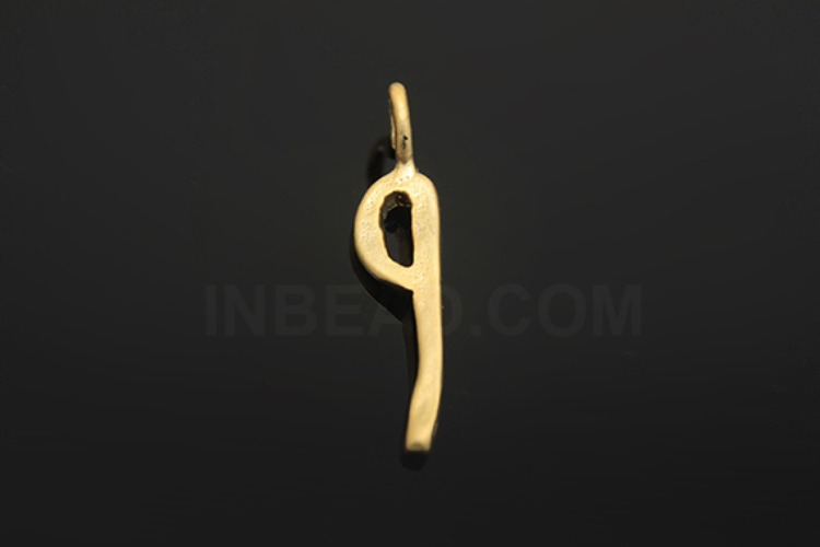 S1087-Matt Gold Plated-(2pcs)-Hammered Brass Number Charms 9-Jewelry Making-Wholesale Jewelry Finding-Jewelry Supplies-Wholesale Number, [PRODUCT_SEARCH_KEYWORD], JEWELFINGER-INBEAD, [CURRENT_CATE_NAME]