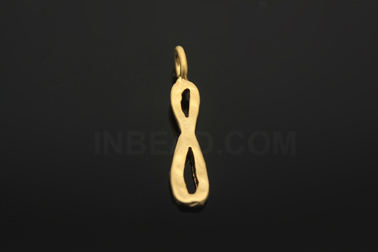 [W] S1086-Matt Gold Plated-(20pcs)-Hammered Brass Number Charms 8-Jewelry Making-Wholesale Jewelry Finding-Jewelry Supplies-Wholesale Number, [PRODUCT_SEARCH_KEYWORD], JEWELFINGER-INBEAD, [CURRENT_CATE_NAME]