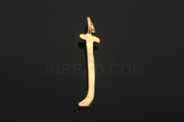 [W] S1061-Matt Gold Plated-(20pcs)-Initial Pendant J-Jewelry Making-Wholesale Jewelry Finding-Jewelry Supplies-Wholesale Initial, [PRODUCT_SEARCH_KEYWORD], JEWELFINGER-INBEAD, [CURRENT_CATE_NAME]
