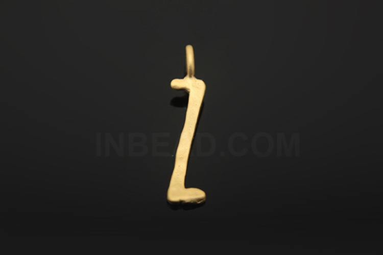 [W] S1077-Matt Gold Plated-(20pcs)-Initial Pendant Z-Jewelry Making-Wholesale Jewelry Finding-Jewelry Supplies-Wholesale Initial, [PRODUCT_SEARCH_KEYWORD], JEWELFINGER-INBEAD, [CURRENT_CATE_NAME]