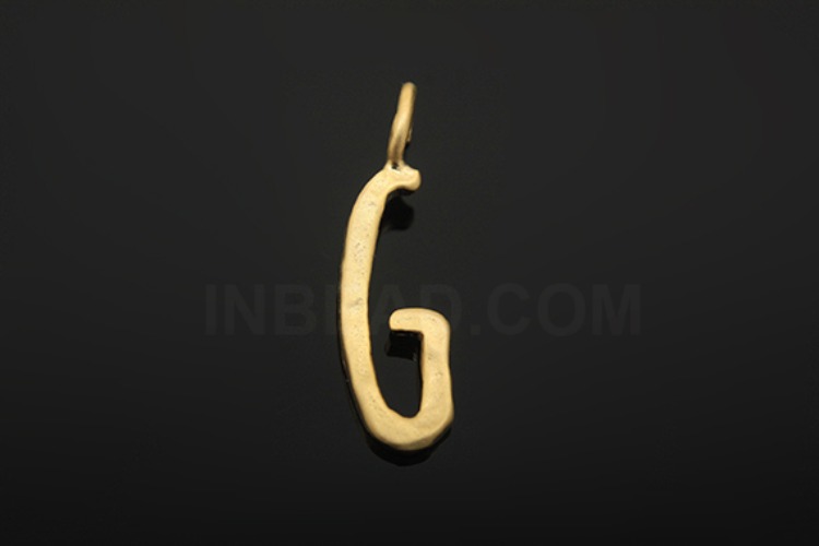 [W] S1058-Matt Gold Plated-(20pcs)-Initial Pendant G-Jewelry Making-Wholesale Jewelry Finding-Jewelry Supplies-Wholesale Initial, [PRODUCT_SEARCH_KEYWORD], JEWELFINGER-INBEAD, [CURRENT_CATE_NAME]