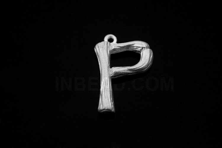 [W] S1302-Matt Rhodium Plated-(20pcs)-Initial Branch Pendant p-Jewelry Making-Wholesale Jewelry Finding-Jewelry Supplies-Wholesale Initial, [PRODUCT_SEARCH_KEYWORD], JEWELFINGER-INBEAD, [CURRENT_CATE_NAME]