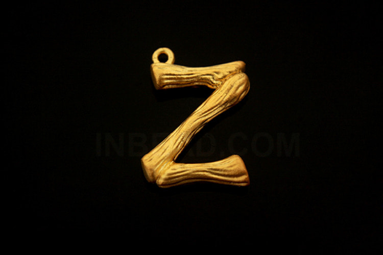 [W] S1286-Matt Gold Plated-(20pcs)-Initial Branch Pendant Z-Jewelry Making-Wholesale Jewelry Finding-Jewelry Supplies-Wholesale Initial, [PRODUCT_SEARCH_KEYWORD], JEWELFINGER-INBEAD, [CURRENT_CATE_NAME]
