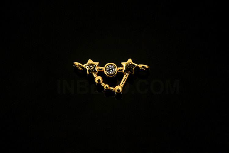 [W] S302 - Gold Plated-(20 pcs)-Capricon Cubic Pendant -Cubic Zodiac-Wholesale Zodiac, [PRODUCT_SEARCH_KEYWORD], JEWELFINGER-INBEAD, [CURRENT_CATE_NAME]