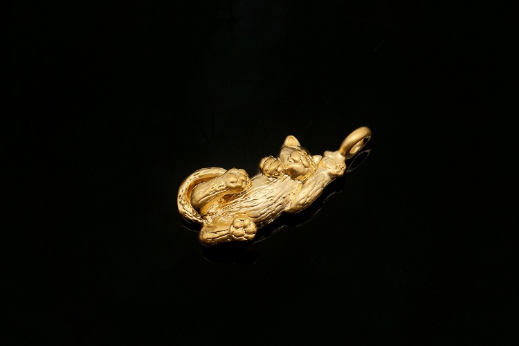 [W] H652-Matt Gold Plated-(20pcs)-Cat Charms-Tiny Animal Pendant-Wholesale Charms, [PRODUCT_SEARCH_KEYWORD], JEWELFINGER-INBEAD, [CURRENT_CATE_NAME]