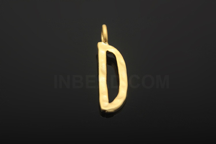 S1055-Matt Gold Plated-(2pcs)-Initial Pendant D-Jewelry Making-Wholesale Jewelry Finding-Jewelry Supplies-Wholesale Initial, [PRODUCT_SEARCH_KEYWORD], JEWELFINGER-INBEAD, [CURRENT_CATE_NAME]