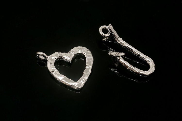 E740-Ternary Alloy Plated (1set)-Heart Clasp-Clasp Pendant-Basic Component-Wholesale Clasps, [PRODUCT_SEARCH_KEYWORD], JEWELFINGER-INBEAD, [CURRENT_CATE_NAME]