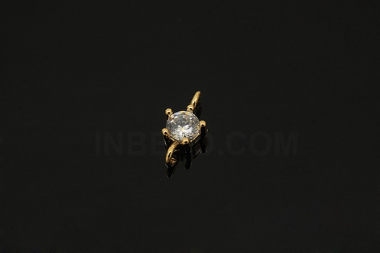 [W] S1221-Gold Plated-(50pcs)-4mm Diamond-Birthstone Diamond-Jewelry Making-Wholesale Jewelry Finding-Jewelry Supplies-Wholesale Connecters, [PRODUCT_SEARCH_KEYWORD], JEWELFINGER-INBEAD, [CURRENT_CATE_NAME]