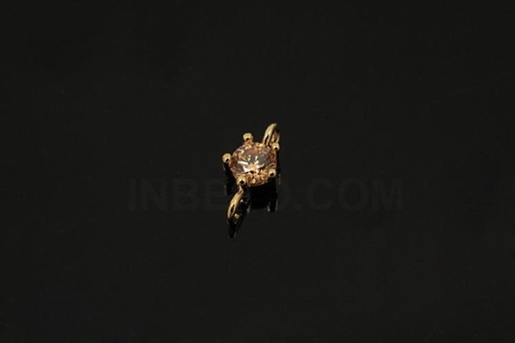 [W] S1228-Gold Plated-(50pcs)-4mm Topaz-Birthstone Topaz-Jewelry Making-Wholesale Jewelry Finding-Jewelry Supplies-Wholesale Connecters, [PRODUCT_SEARCH_KEYWORD], JEWELFINGER-INBEAD, [CURRENT_CATE_NAME]