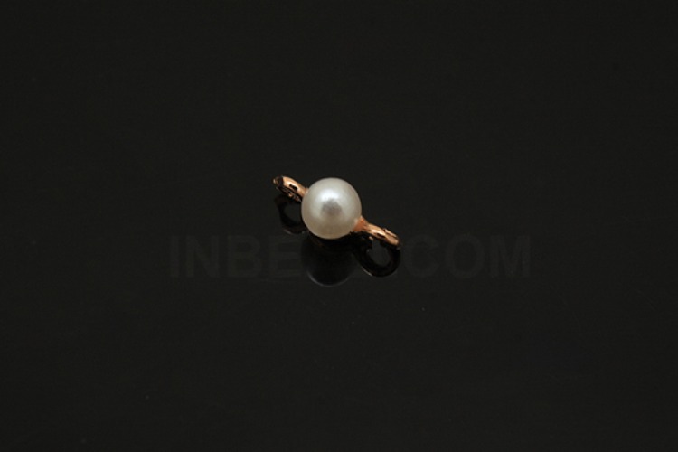 [W] S1247-Pink Gold Plated-(50pcs)-4mm Pearl-Birthstone Pearl-Jewelry Making-Wholesale Jewelry Finding-Jewelry Supplies-Wholesale Connecters, [PRODUCT_SEARCH_KEYWORD], JEWELFINGER-INBEAD, [CURRENT_CATE_NAME]