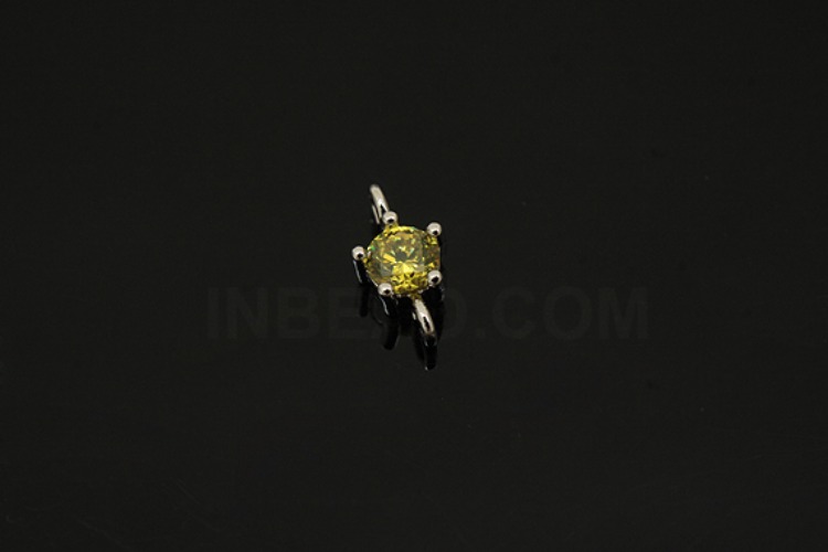 [W] S1237-Rhodium Plated-(50pcs)-4mm Peridot-Birthstone Peridot-Jewelry Making-Wholesale Jewelry Finding-Jewelry Supplies-Wholesale Connecters, [PRODUCT_SEARCH_KEYWORD], JEWELFINGER-INBEAD, [CURRENT_CATE_NAME]
