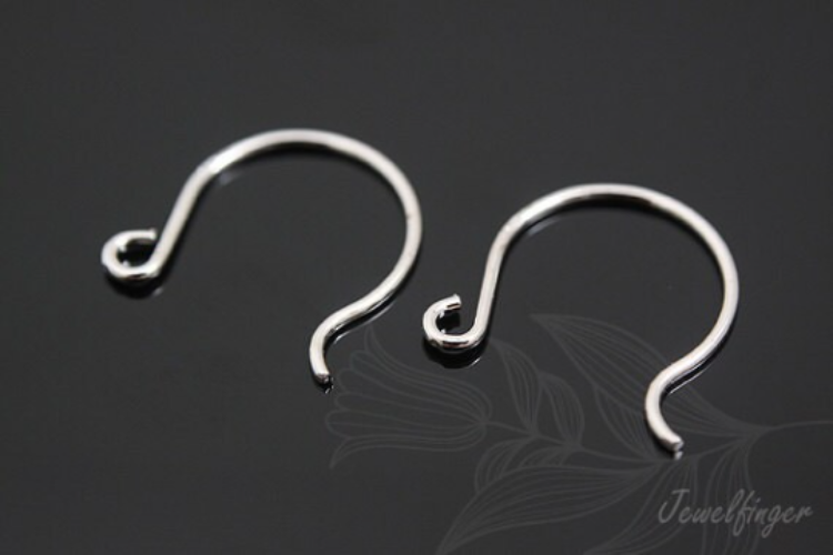 [W] K978-Rhodium Plated-(40pairs)-Earring Component-Wholesale Silver Earrings, [PRODUCT_SEARCH_KEYWORD], JEWELFINGER-INBEAD, [CURRENT_CATE_NAME]